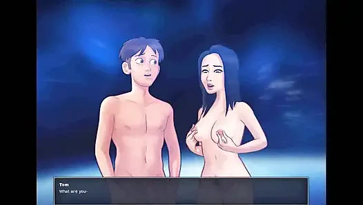 Summertime saga: japanische professorin fickt ihren schüler in ihrem büro für eine gute note ep 195