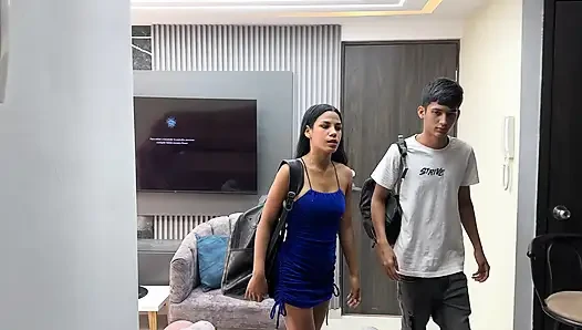 I Share Hotel Room with My Latina Hermastra and I Fuck Her Huge Ass, I Come on Her Rich Pussy
