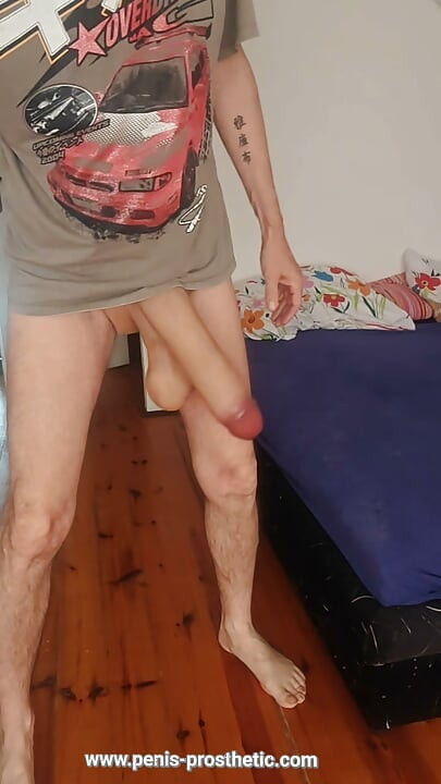 Handjob of a big cock full of cum with big balls
