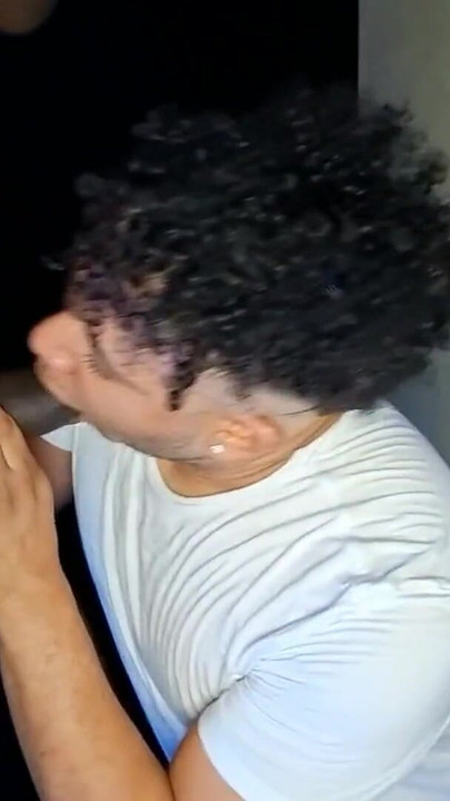 Sucking several brunette cocks | Clip 1