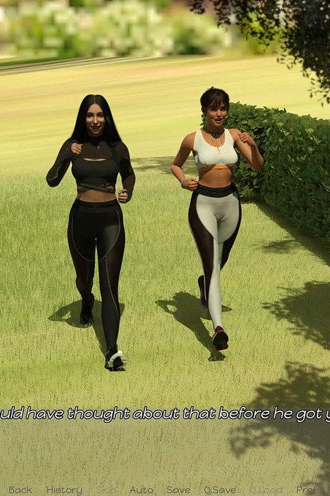 Los tres paneles: esposa caliente está modelando para un viejo mientras su esposo está mirando - episodio 5