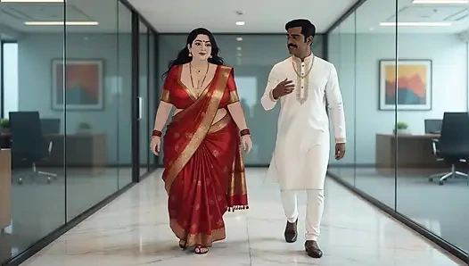 Desi indian shweta bhabhi having sex at office with hindi audio animation video