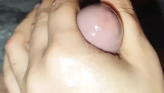 I turned him on in public and finished him at home. A wild and dominant jerk off and big cumshot!