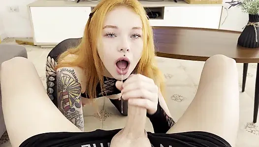 I Seduced Step-brother with Blowjob & Made Him Cum on My Tits