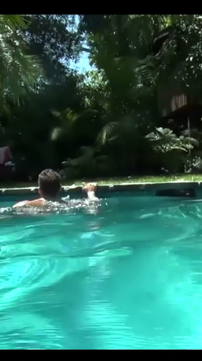 Outdoor Sun Lounger Fuck - Busty Blonde MILF Licked and Ridden in the Garden