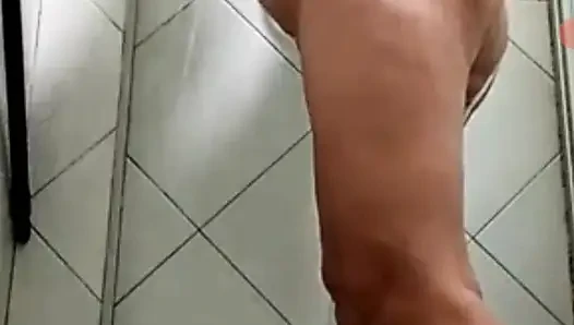 Morning habit video sex call while taking a bath