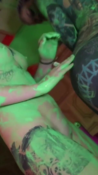 Tattooed Dreadhead Teens Dildo & Color Play | Clip 1