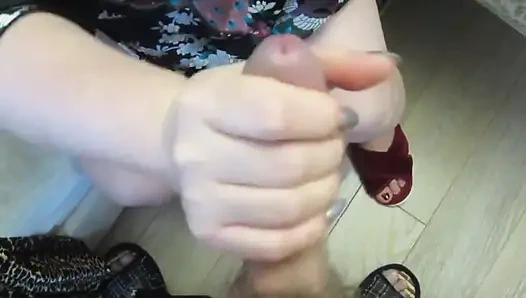 Mature milf sucks my cock and makes me cum