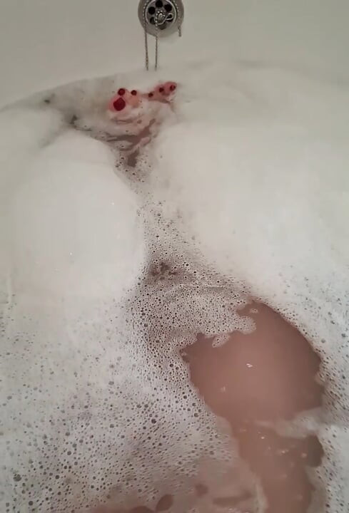 Soaking my tired feet