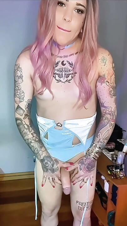Wonderful Trans Girl Emma Ink Masturbates