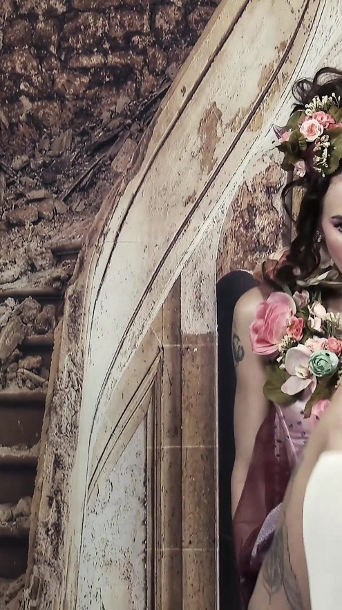 416 Adele Unicorn Pink Flower Cosplay Doll