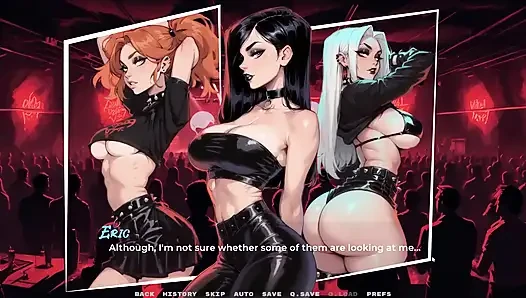 My New Girlfriend  Taboo Hentai Game  Ep.40 Goth Girl Blowbang in the Toilet!