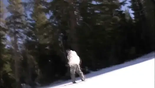 Snowboarden, schwanzlutschen und ernst, versauter sex