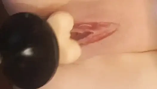 Up close pussy and ass fucking with my machine