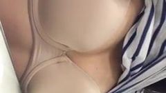 Chinese babe boobs play