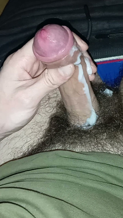 Cock filled with lust cum messily again