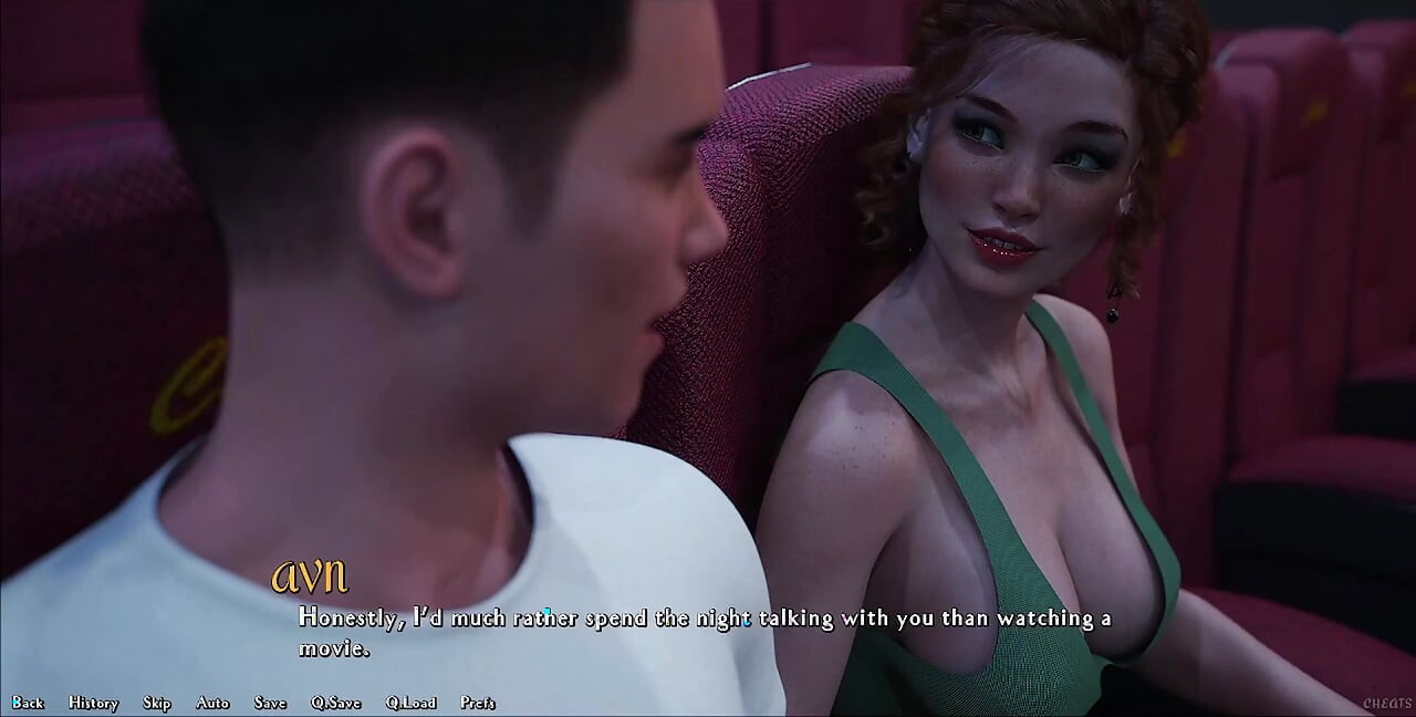 Being a Dik - Busty Redhead Girlfriend Sucks My Big White Cock in the Cinema