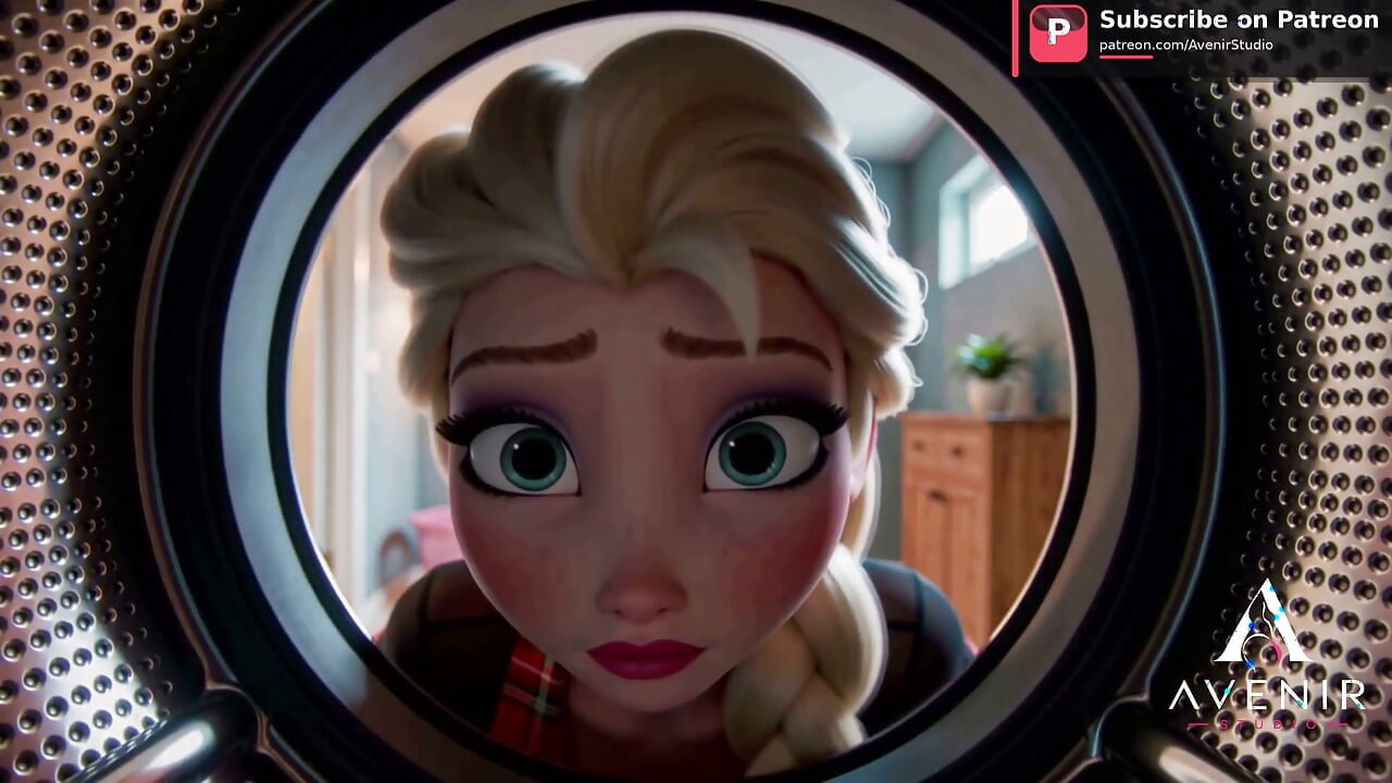 Elsa got Stuck in the Washing Machine - Part 1