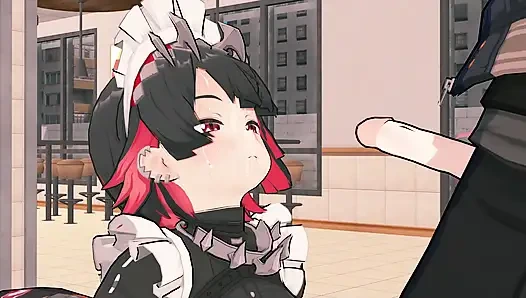 =Zenless Zone Zero= Ellen Joe x Wise: Risky Public Sex in McDonald's (4K)