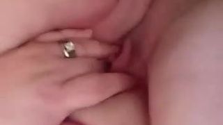 Freaky bitch fingering herself