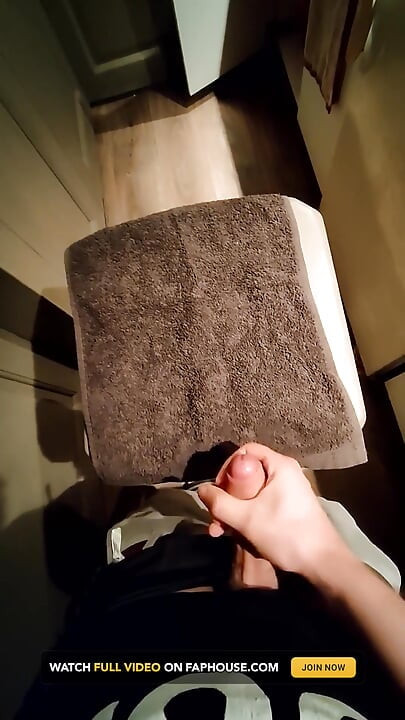 Small Penis Comes on Bar Stool in Condom