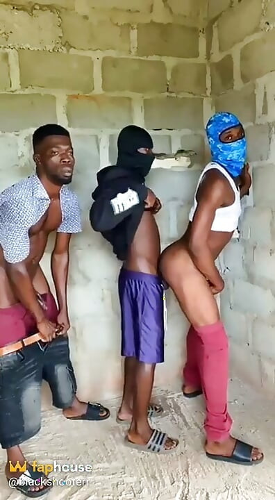 Three Straight Street Boyz Fucking in Uncomplicated Building..
