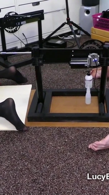 Spectacular moment from "Amazing Fucking Machine Double Dildo Duel"