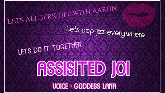 Assisted Masturbation Lets All Jerk off with Aaron and Pop Jizz Everywhere JOI