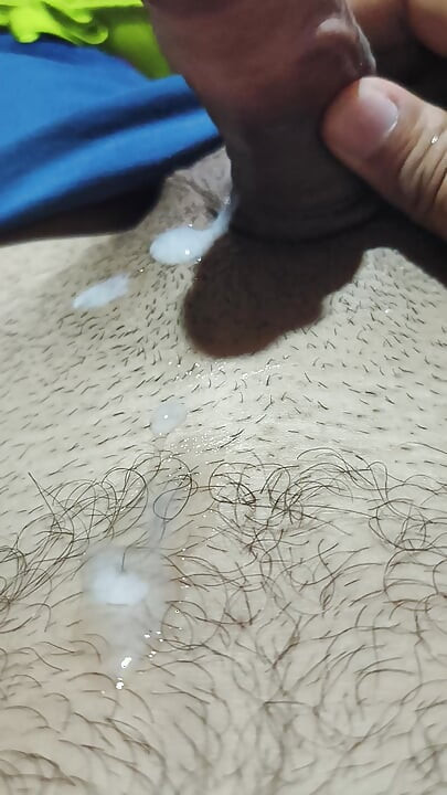 Pulling fresh milk out of my penis in my room