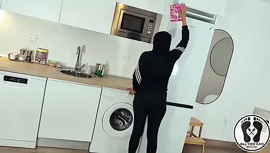 Perfect Ass Latina Caught Inside the House