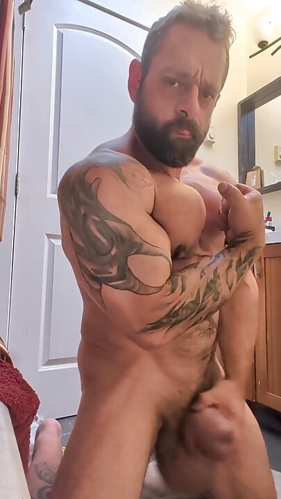 Siliconed Cock Masturbation