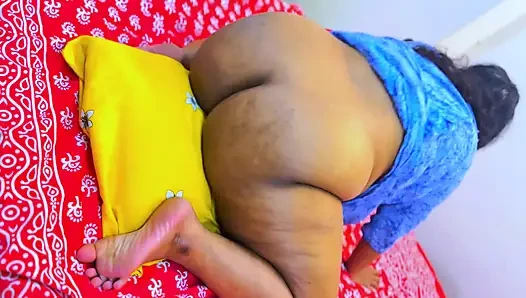 Arab Muslim Hot Maid Pillow Humping on Hotel Bed Then a Stranger Guy See Her Big Ass & Start Handjob