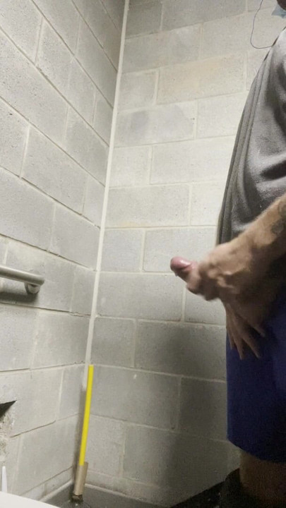 Masturbating at work big cumshot