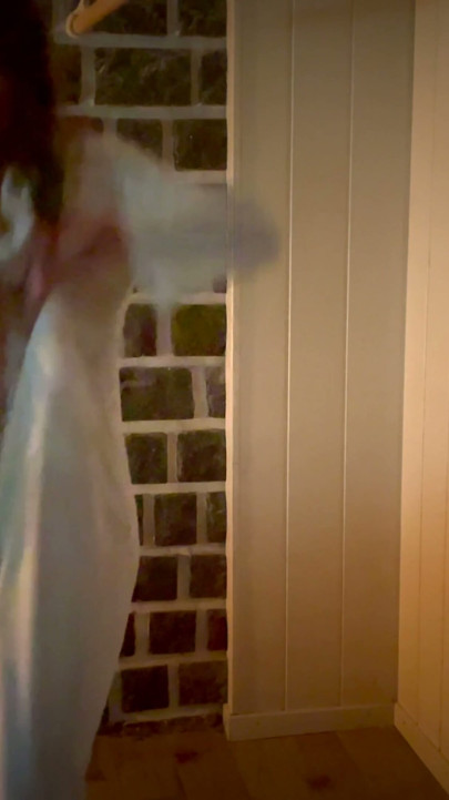 Young beautiful and slim French woman of Moroccan origin reveals her sexy lingerie | Clip 2
