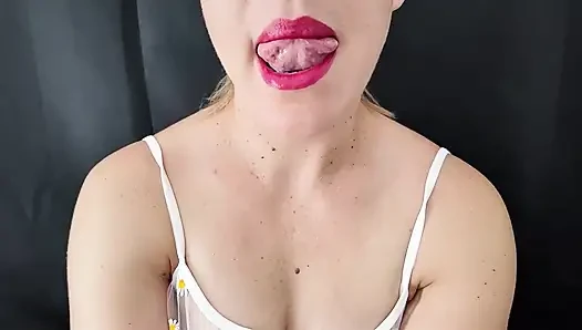 Red Lips Blowjob JOI Cum Countdown From 60