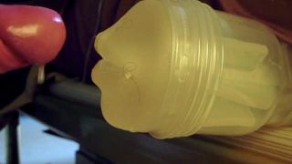 Cumshot in Fleshlight again (closeup)