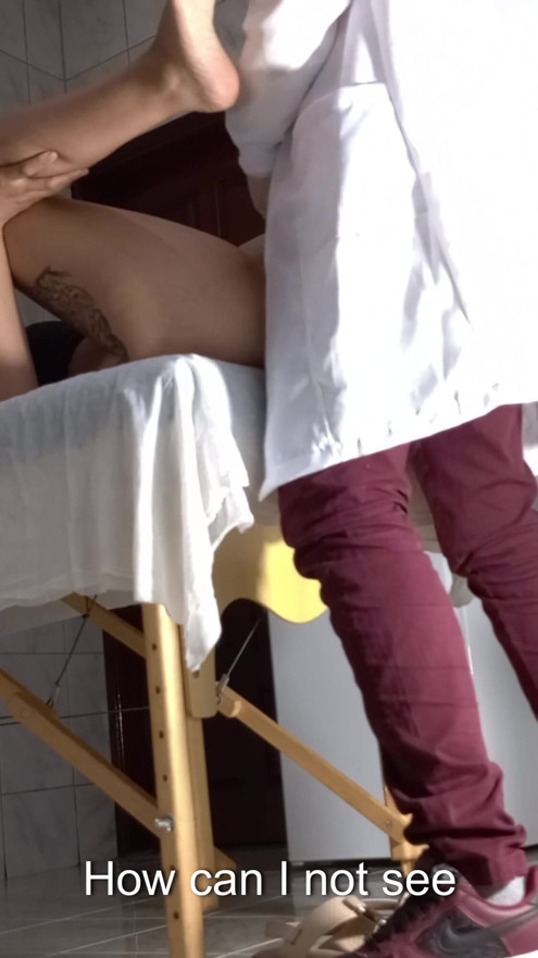The little blind girl had her anus opened by the gynecologist. | Clip 2