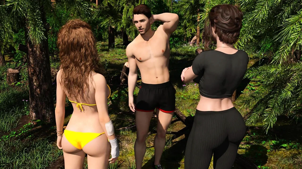 Nursing back to pleasure: hot girl doing handjob in the woods ep 64