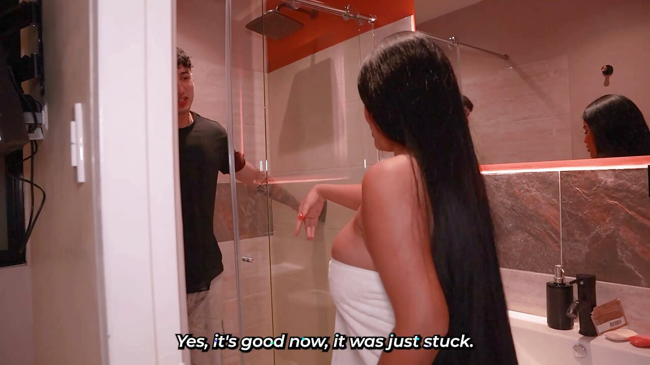 She's looking for the biggest stud in the building to help her fix her broken shower.
