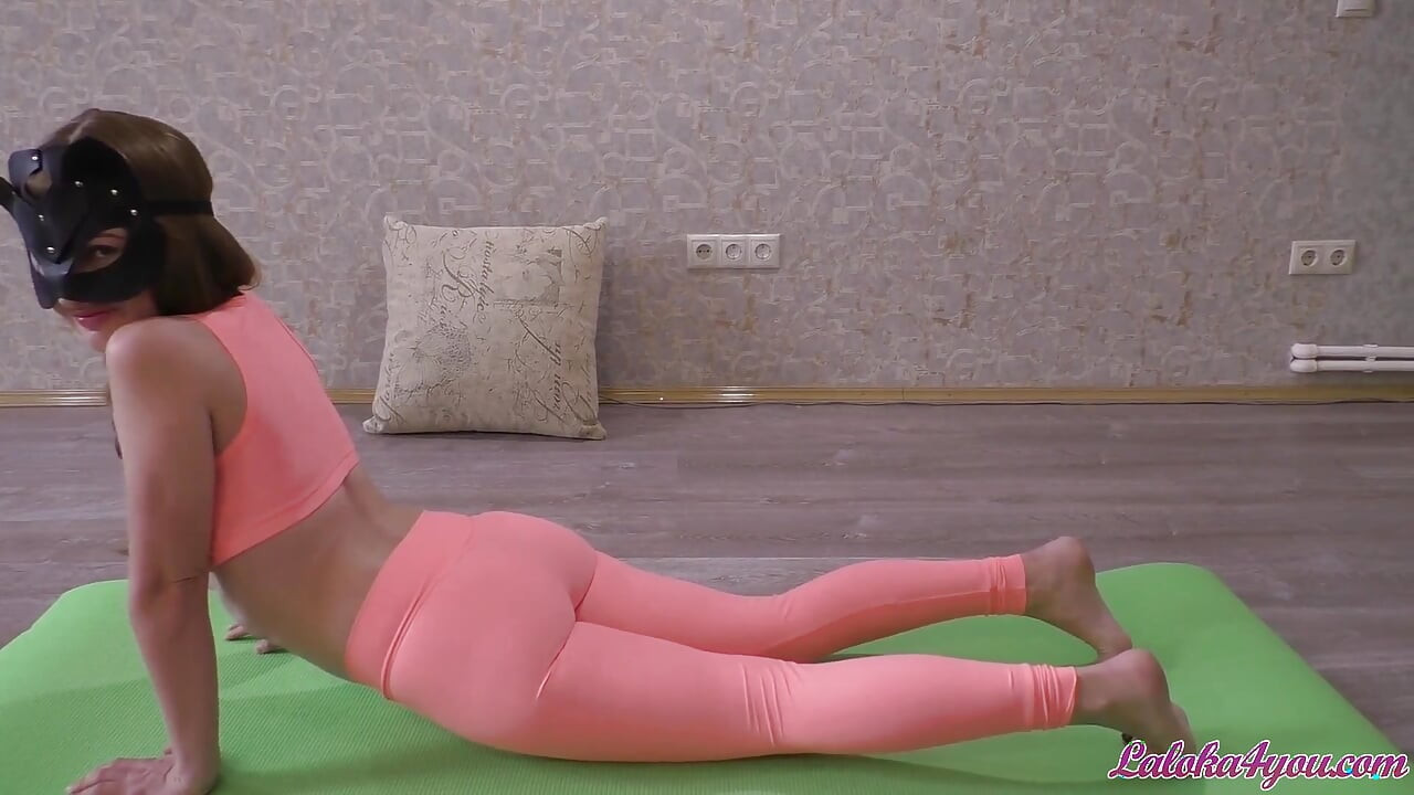 Teen passionate sucking cock and doggy sex after yoga
