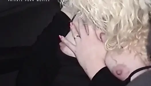 Horny MILF in the car