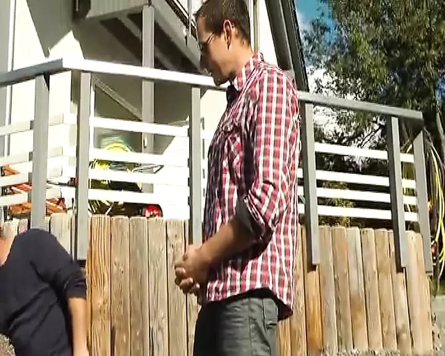 Hot German blonde whore fucked by several dudes