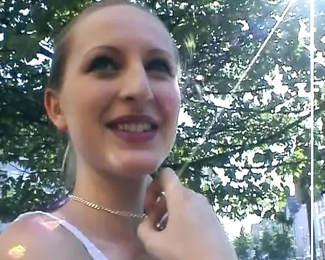 A slim blonde babe from Germany making a dude cum in POV