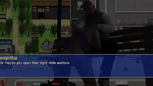 The office wife #26 - Jessie went down on Stacy in the work bathroom ... Andy cum all over Stacy's leg.