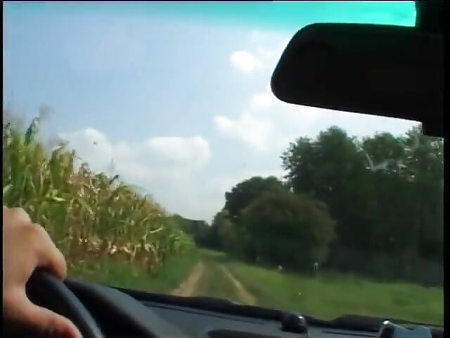 Geil stel met harde seks in de natuur