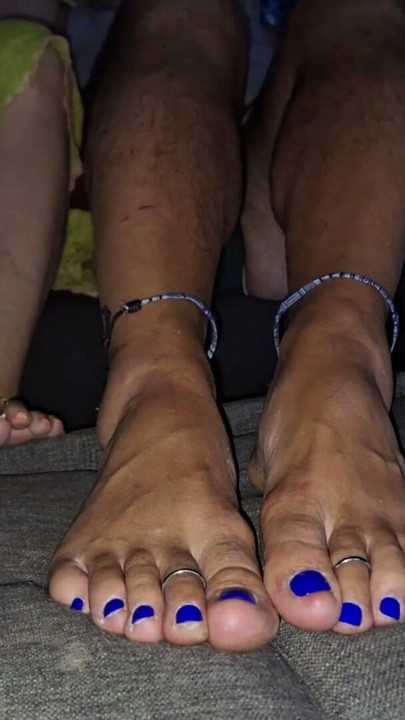 Showing off our soles and toes while we watch TV Pt.1 | Clip 1