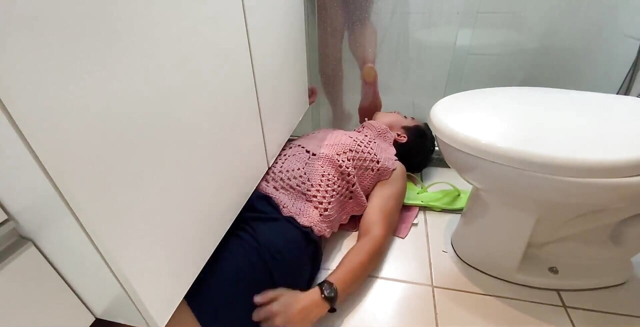 Foot Slave Stepped After Take Shower Ep 2