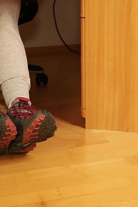 Dirty White Socks & Hiking Shoes - Slow Sneaker Removal, Sock Tease & Foot Play