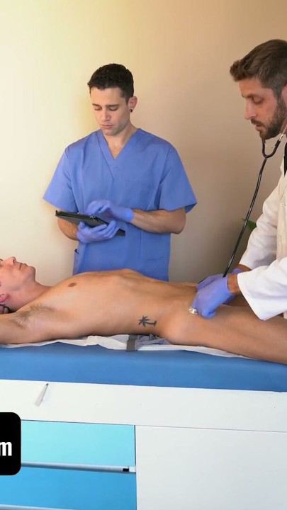 Patient Isaac Parker Gets Double Creampie By Doctor Johnny Ford and Quin Quire - Doctor Tapes | Clip 1