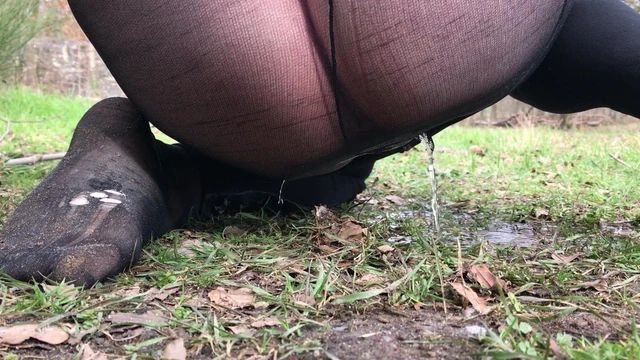 Crossdresser mega outdoor piss festival